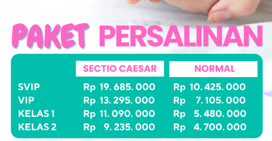 PAKET PERSALINAN RS KRAMAT 128